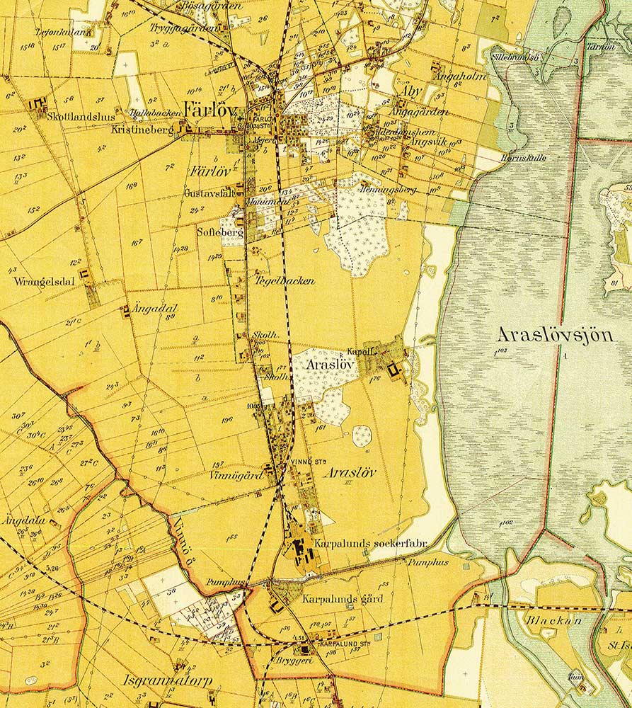 Araslöv på kartan - ARASLÖVS HISTORIA